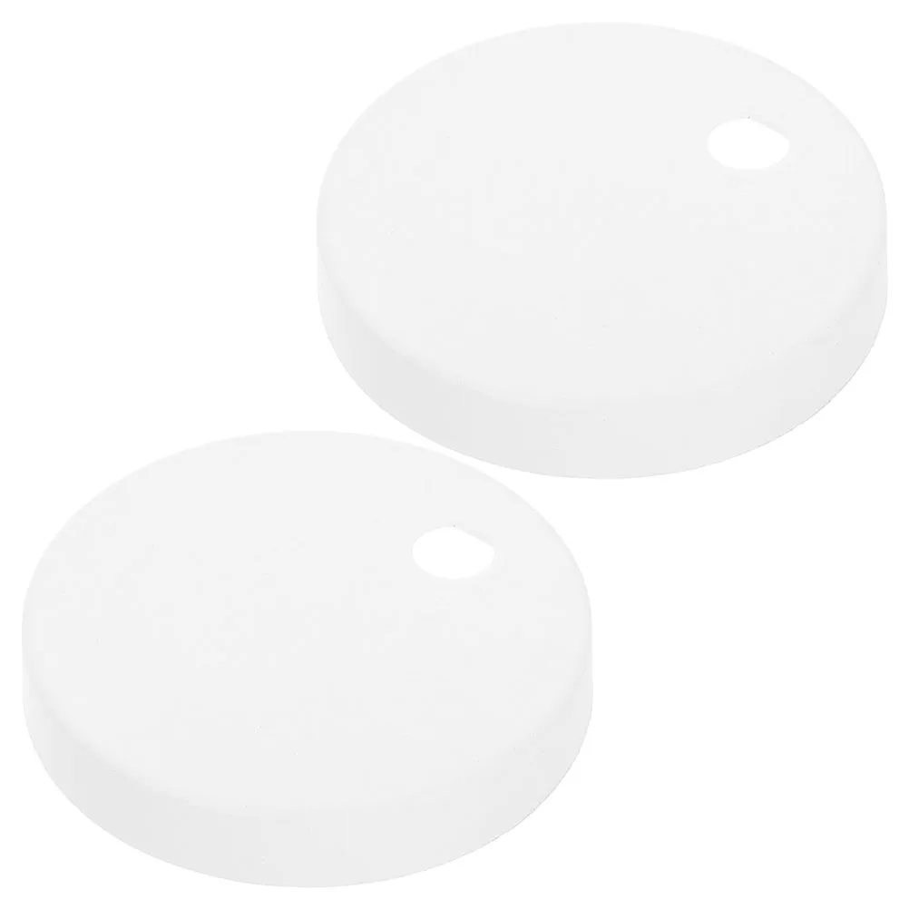 

Plastic Toilet Bolt Covers White Round Decorative Caps for Seat Fixing Screws Easy Installation Material Hidden Solution