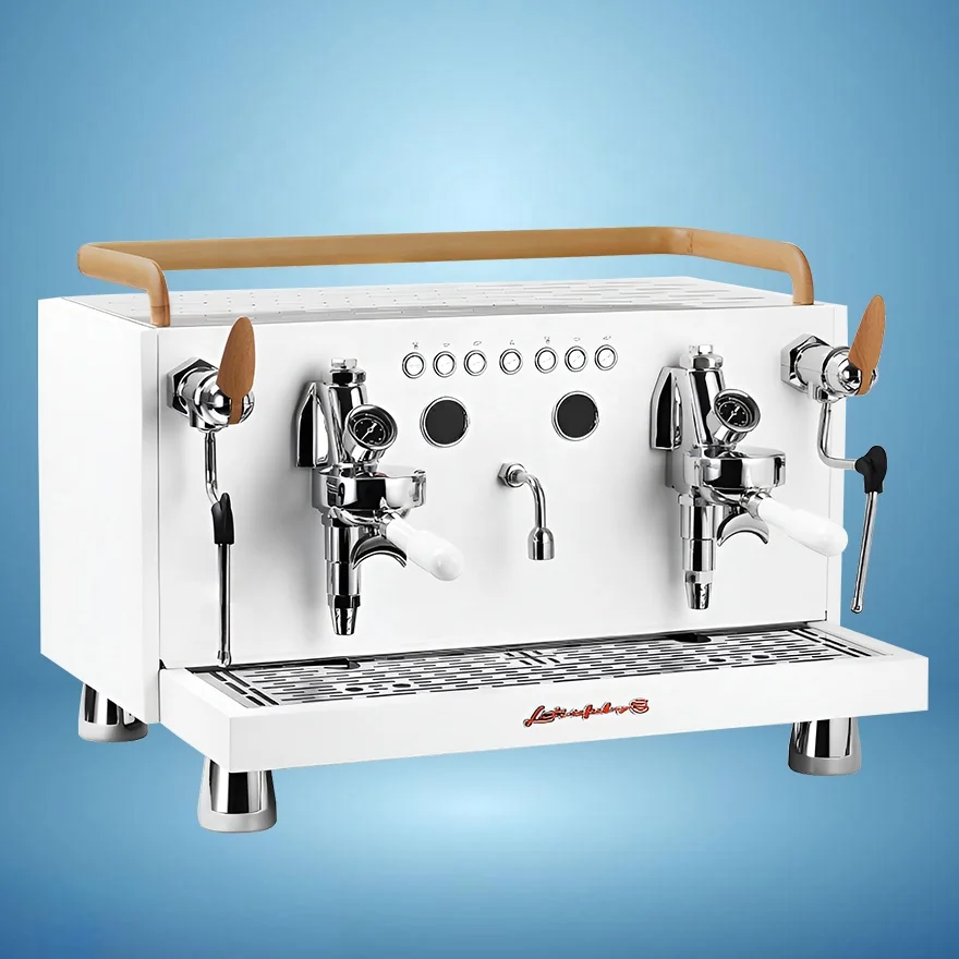 

Hot Sale! Commercial Espresso Machine with Milk Frother | Latte Cappuccino Steam Wand | Kahve Makinesi | Easy Operation for Cafe