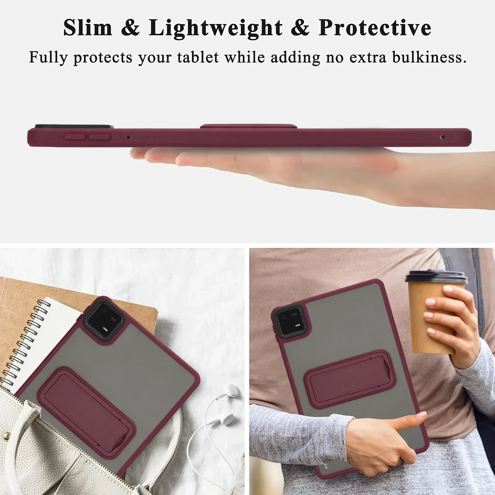 For Xiaomi Pad 6 Case for Xiaomi Mi Pad 6 Pro 11 Inch 2023 Stand Cases PC + TPU Cover for Xiaomi Pad 6/6 Pro Translucent Funda