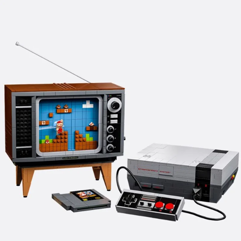 Ideas Super NES TV-Spielkonsole Modell Moc Modulare Bausteine Actionfiguren Pädagogisches Kinderspielzeug 2646 Teile