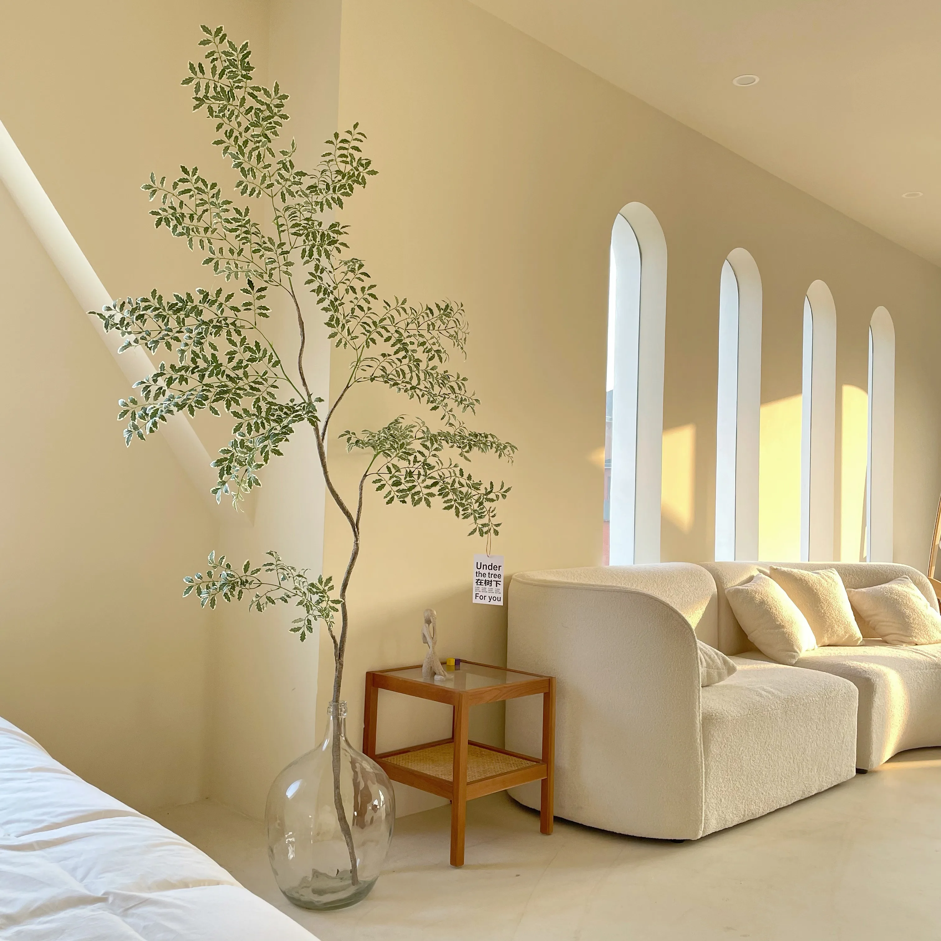 

Simulation green plant wabi-sabi wind large landing banyan tree living room indoor fake plant decoration bonsai ornaments