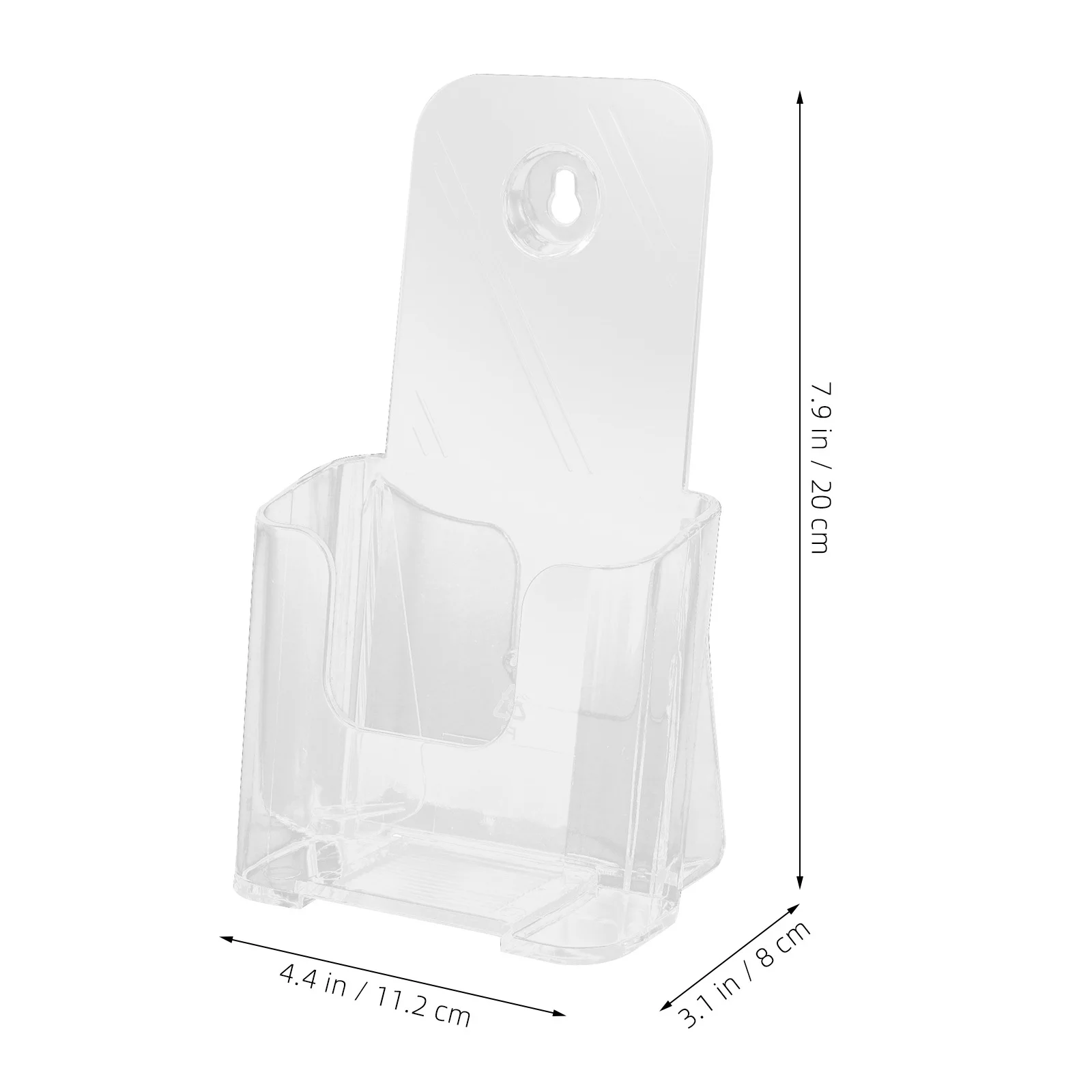 Acryl A6 Tijdschriftenhouder Mode Desktop Map Organisator Literatuur Rek Brochure Pamfletten Houder Pamfletten Displaystandaard