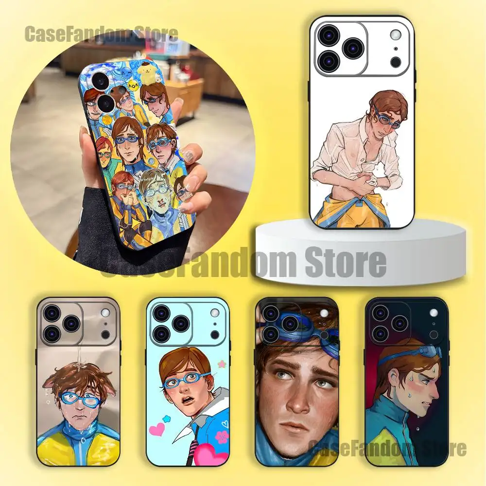 

W-Waterboy D-Dispatch Phone Case For iPhone 17,16,15,14,13,12,11,Pro,Max,Plus Black Shockproof Soft Cover