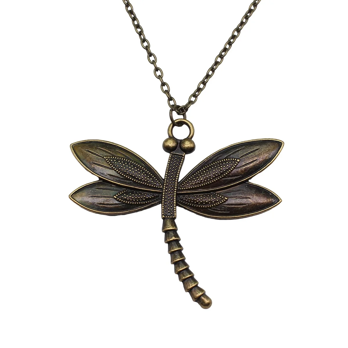 New Fashion Antique Silver Color Flying Animal Insect Necklace Butterfly Dragonfly Bee Cicada view 5