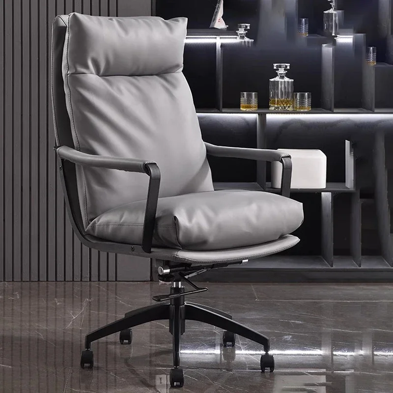 

GrayChairs Living Room Gamer Chair Office Chaise Design Comfortable Lazy Gaming Wheels Cadeiras De Escritorio Backrest Gamming