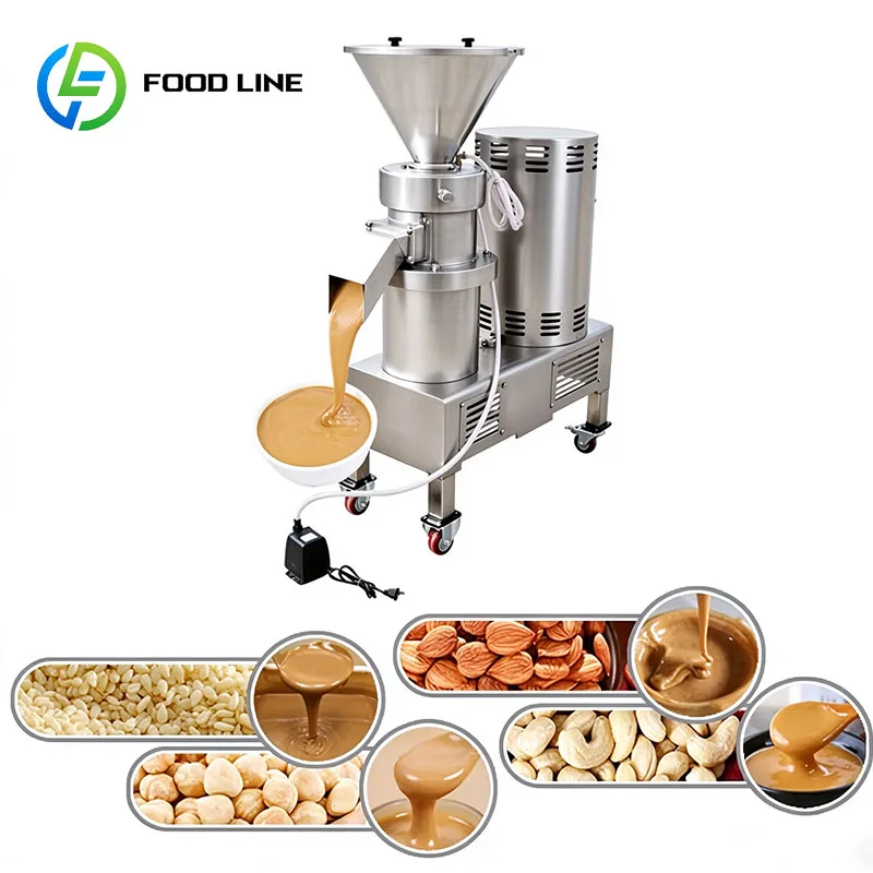 Food Colloid Mill Paste Grinder Peanut Butter Machine Almond Butter Tahini Fruit Jam Customized