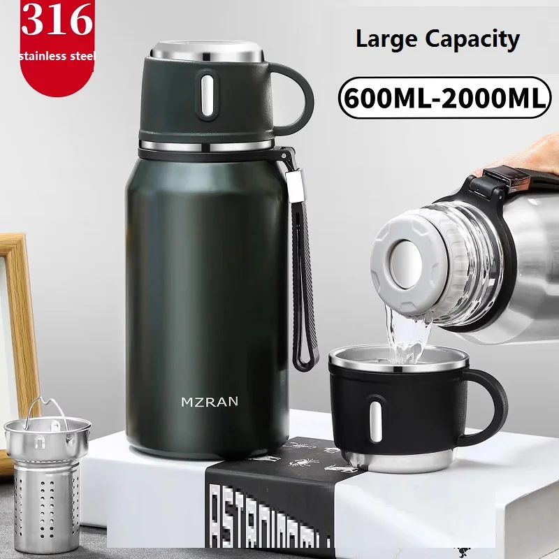 

1.5L Thermos Insulated Water Bottle Hot Water Bottle Vacuum Flask Smart coffee drinkware cup Stainless Steel Double Wall Kettles