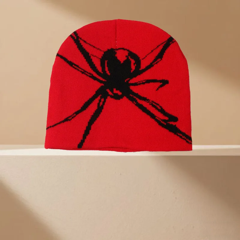 New Jacquard Autumn and Winter Hat, Halloween Spider Knit Hat, New Warm Knit Hat for Men and Women