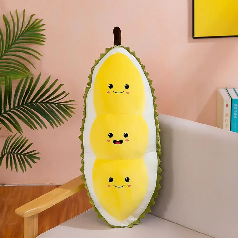 Cartoon Fluffy Durian Hugging Pillow Collection Soft Fruit Durian Plush Pillow 30cm Appease Durian Plush Toy Kids Holiday Gifts