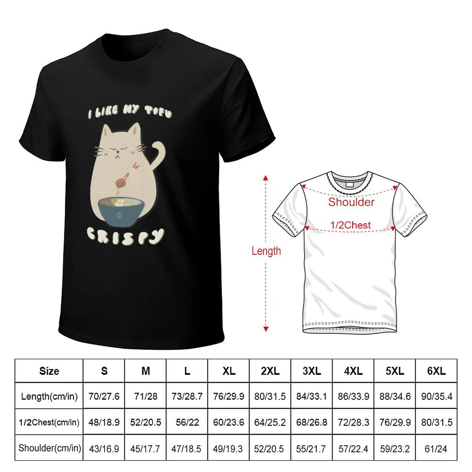 Crispy tofu T-Shirt t shirts for man slim fit T-Shirt