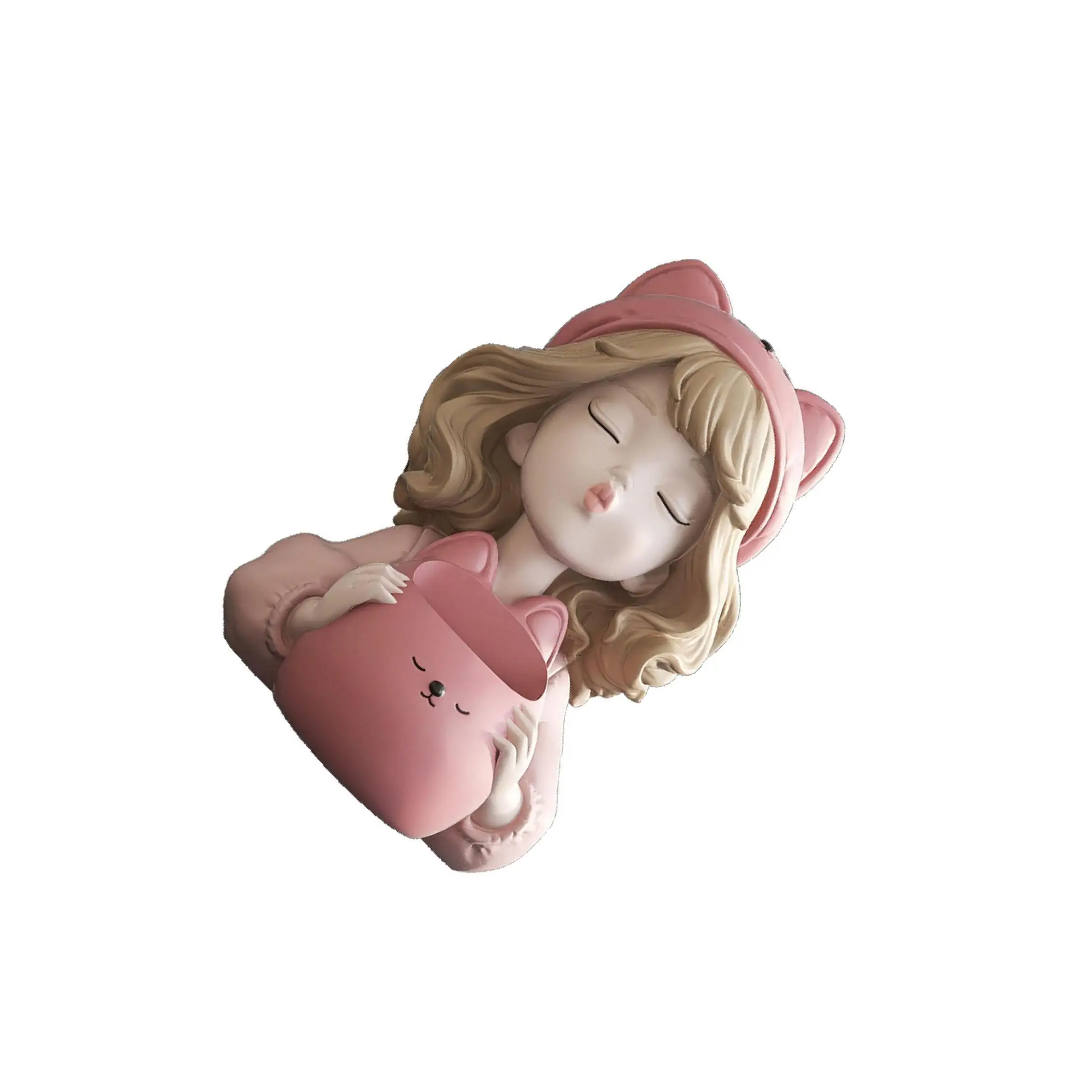 

Girl Statue Pen Holder Creative Key Bowl for Dining Table Living Room Office