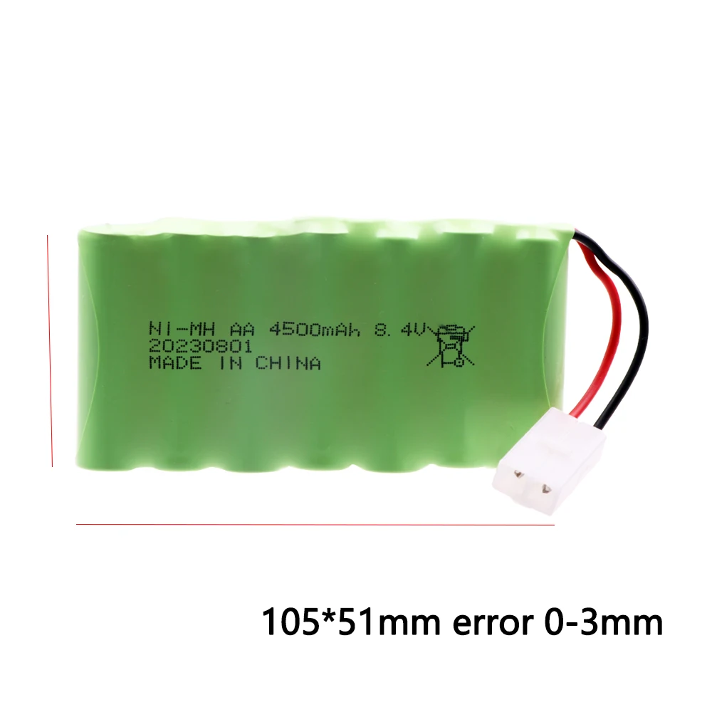 8.4V 4500mah high capacity NI-MH AA Rechargeable Battery Pack for RC toys Car Tanks Trains Robot Boat Gun tools parts AA battery