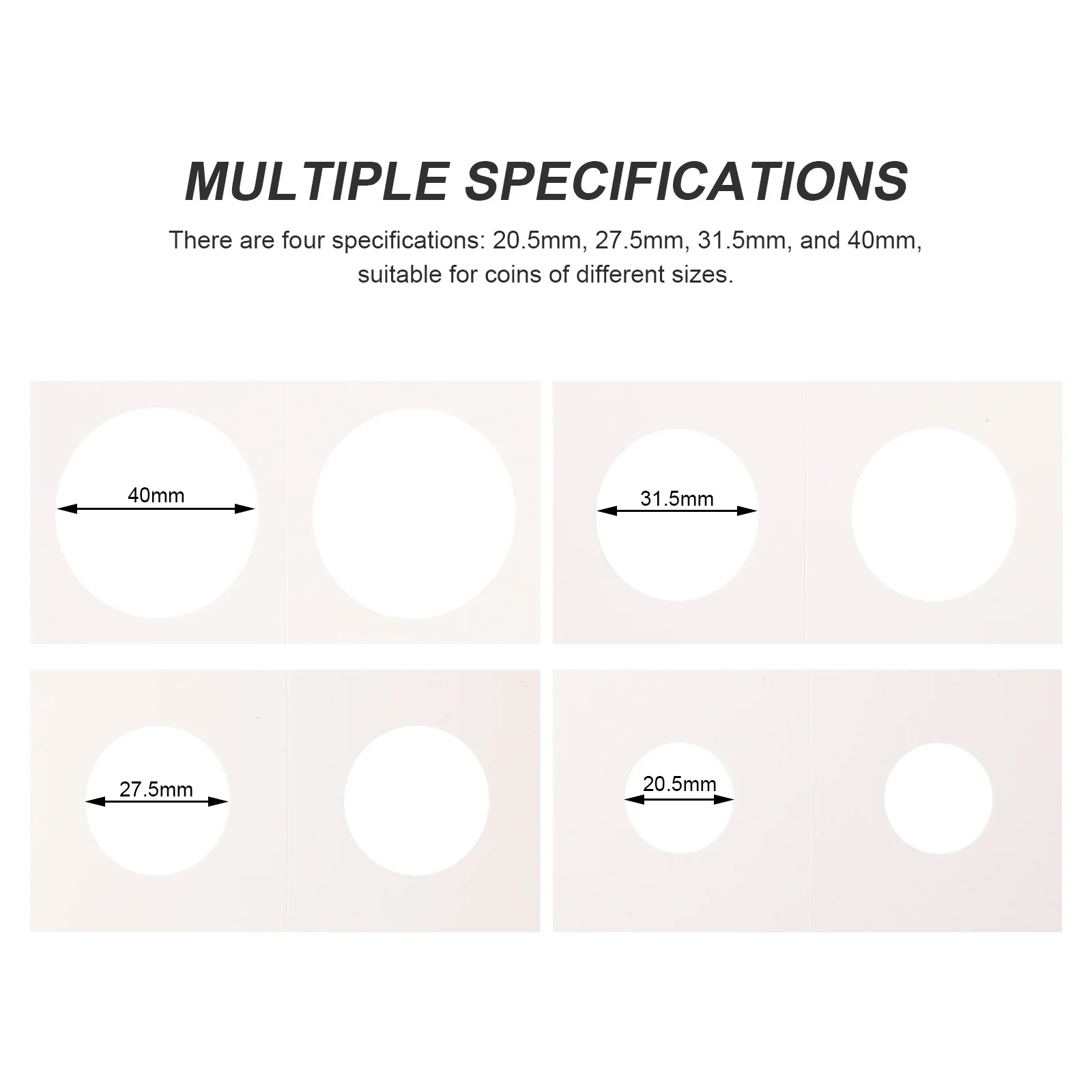 

200pc Transparent Holders Paper Material Oxidation Resistance Portable Coin Organizer For Collectors Professional Coin