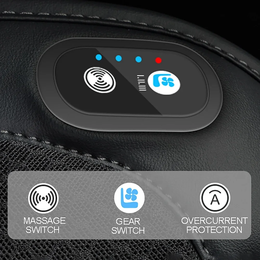 Summer Car Seat Cover Ventilated & Massage Function USB Charging Cooling Breathable Cushion Pad For Tesla Model 3 Y 2022-2024