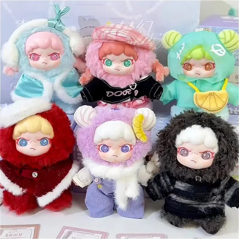 

Dora Fantasy Cocktail Series BlindBox Cool Girl Anime Dora Vinyl Plush Mystery Box Pendants Bag Decor Blind Box Toy