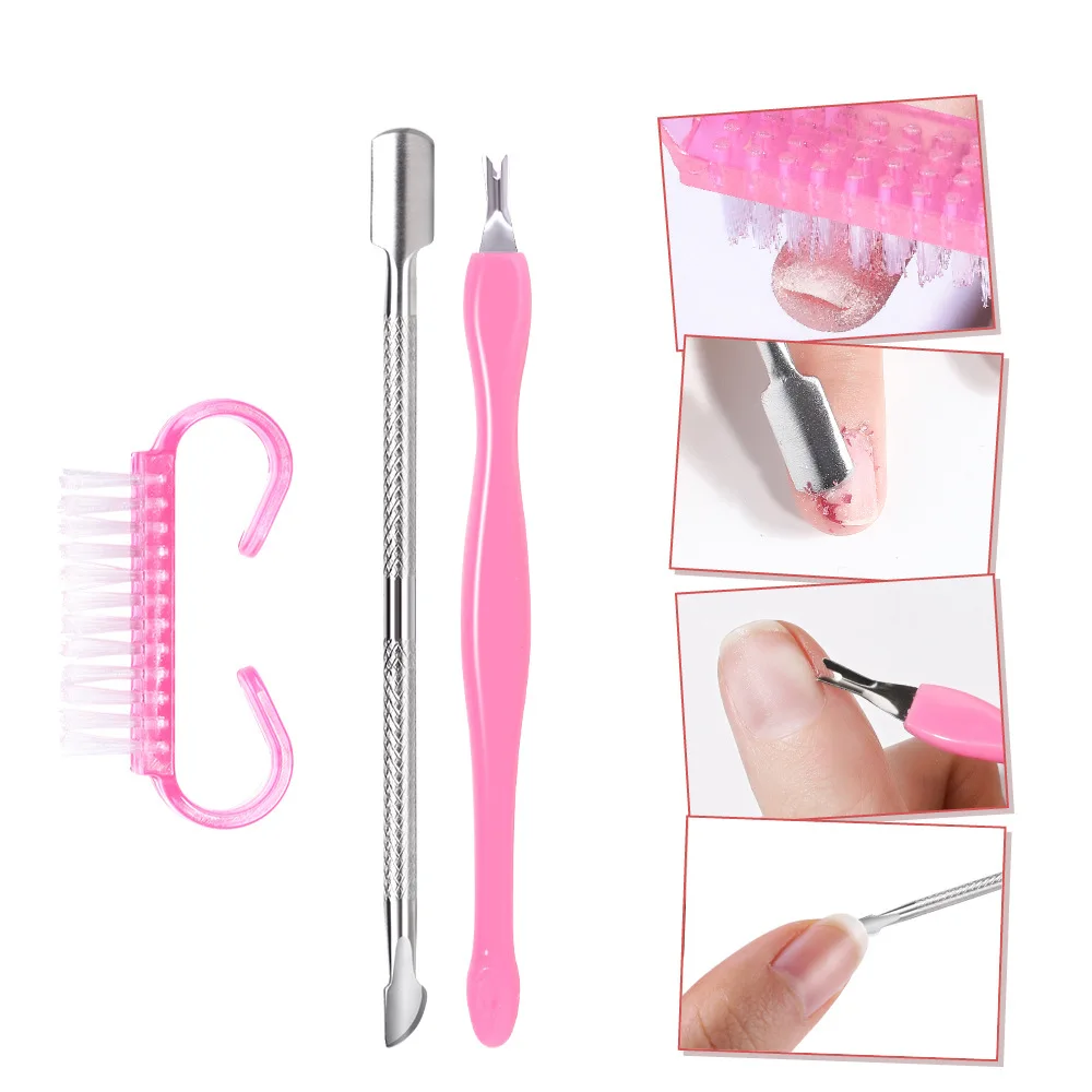 1Set Gel Nail Polish Kit Nails Accessories With Uv Led Lamp Extended Glue Nail Art Tweezers Tools For Manicure Crystal