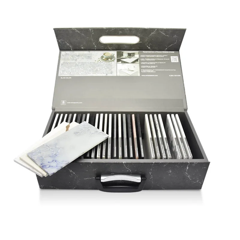 Portable Modern Multi-Tier Pro Box Packaging Display Stone Case Aluminum EVA Sponge Storage System Freestanding