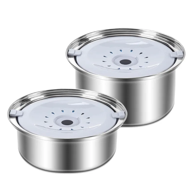 

Stainless Steel Floating Water Bowl Anti Splash Large Capacity Non Slip Cat Dog Drinking Bowl Slow Feeder Pet Water Dish