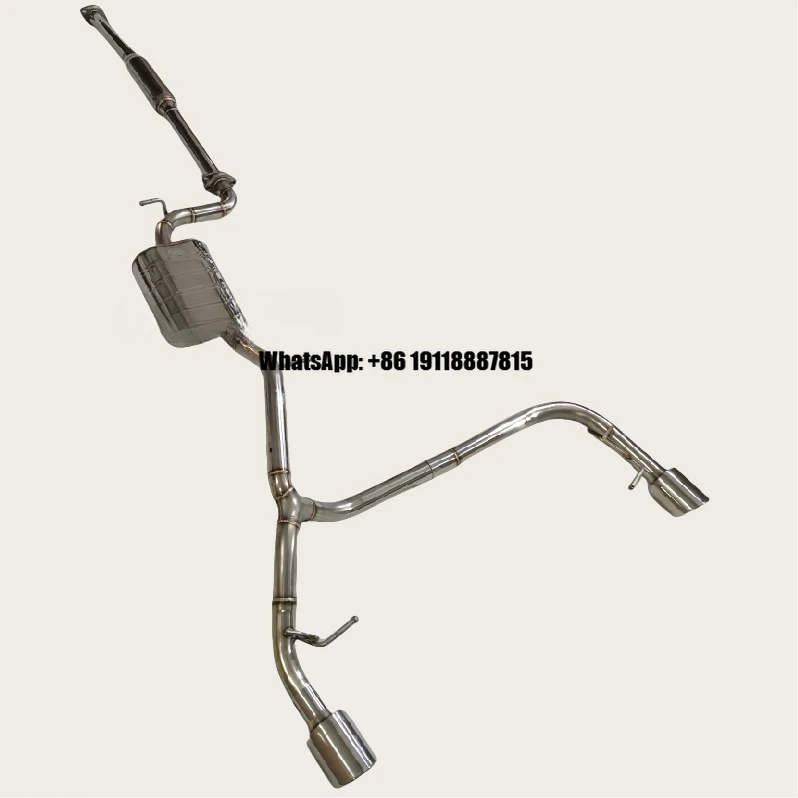 Imported Mid Rear for Mazda 3 1.6 Hatchback Section Single Drum Swallowtail Exhaust Pipes