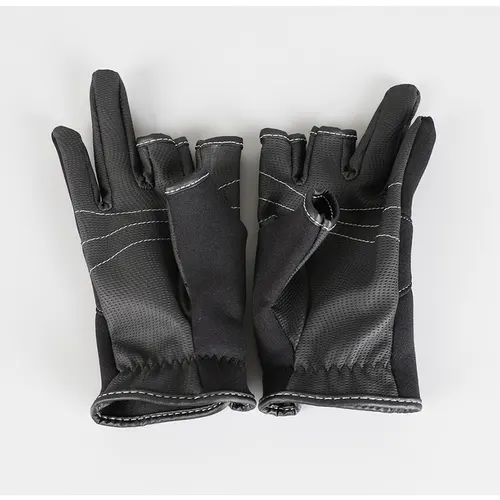 Imagen 2 del producto Guantes de pesca Tres dedos de alta calidad, cómodos guantes antideslizantes para pesca al aire libre, sin dedos, 1 par