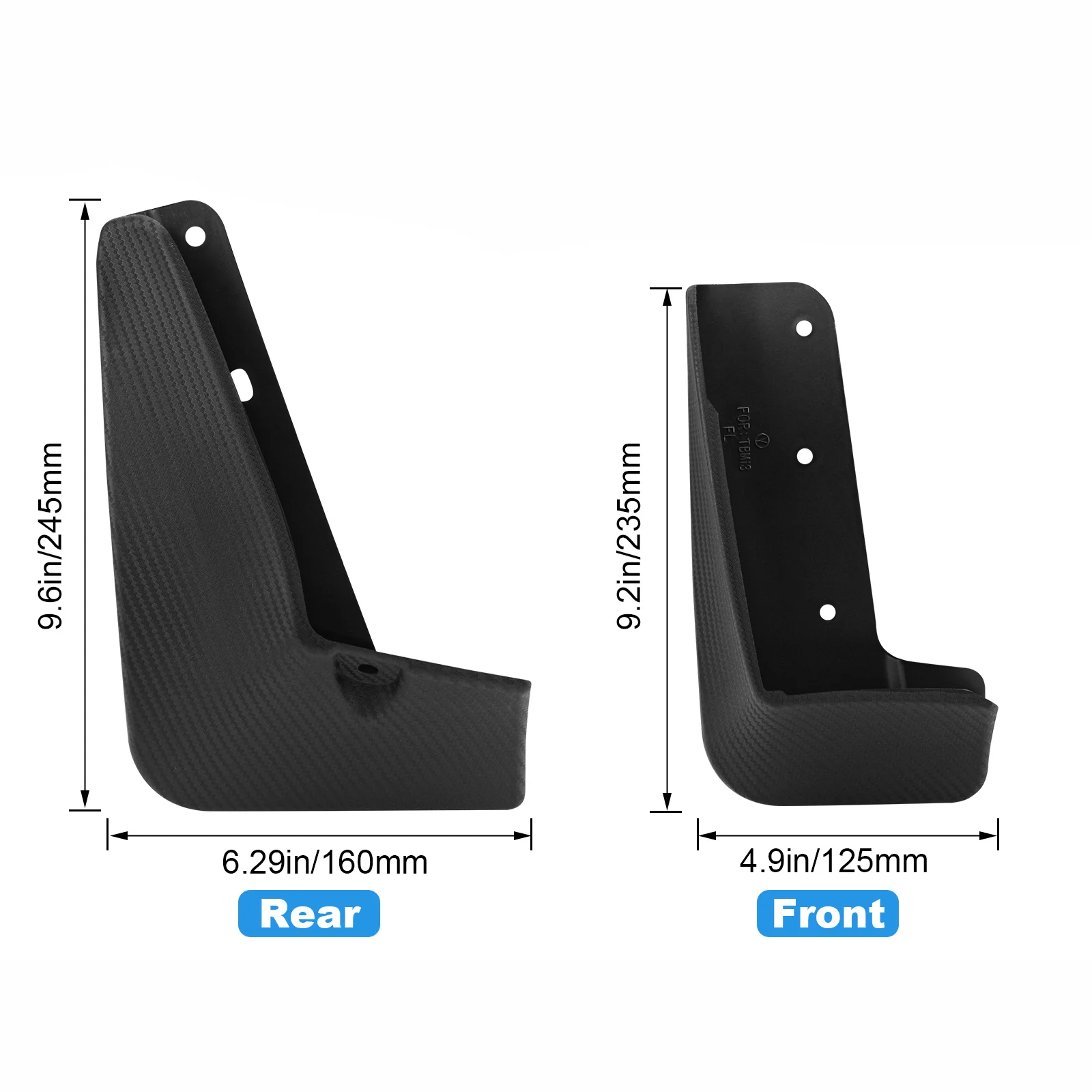 Mud Flaps For BMW I3 Electric 2014-2021 Front and Rear Mudflaps Carbon Fiber Effect Splash Guards Car Accessories JDM