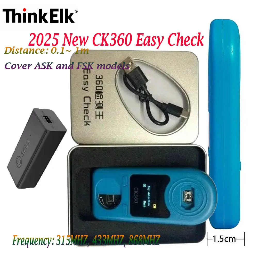 2025 New CK360 Remote Key Tester for Mercedes infrared key for Frequency 315MHZ, 433MHZ, 868MHZ Cover ASK and FSK models