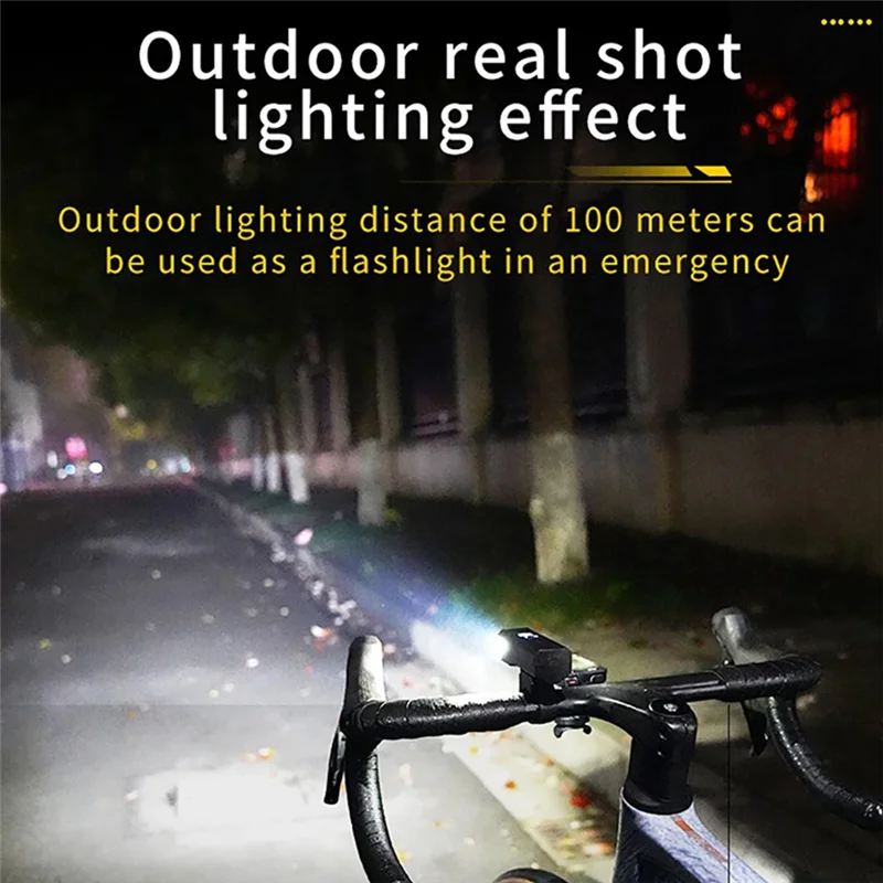 

-A89Z Rechargeable Bicycle Headlights Cycling Equipment Flashlights Intelligent Light-Sensing Night Riding Headlights