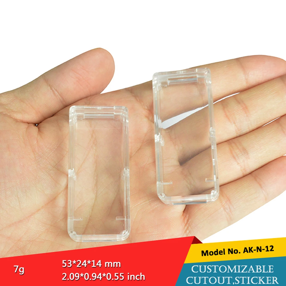 SZOMK 53x24x14mm Transparent USB Project Case Electronic Usb Enclosure Junction Boxes Small Usb ABS Enclosure Pcb Project Box