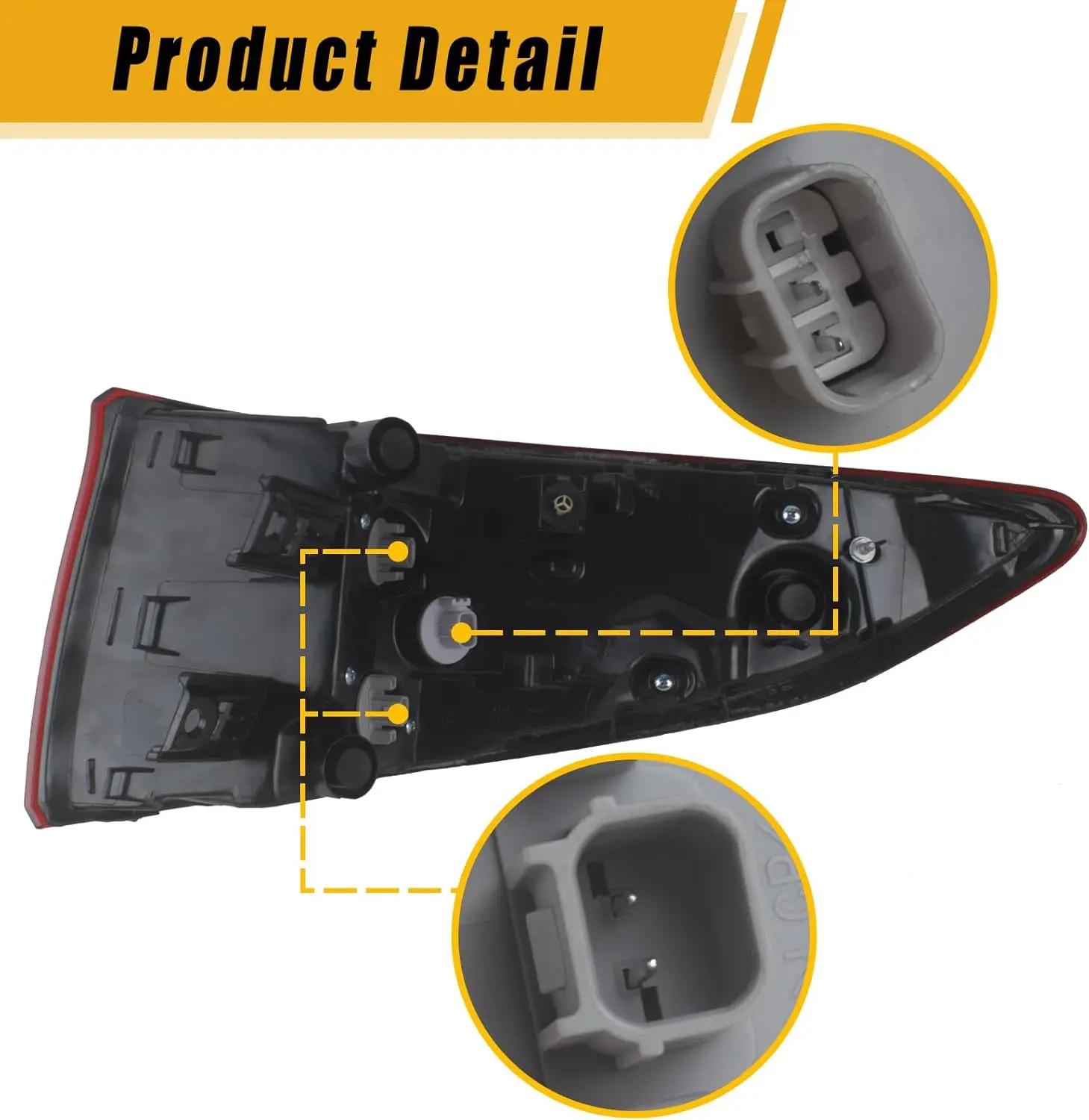 ضوء خلفي جانبي للسائق الأيسر لسيارة Honda Odyssey 2018-2023 مع لمبة، يستبدل HO2804115 33550-THR-A01