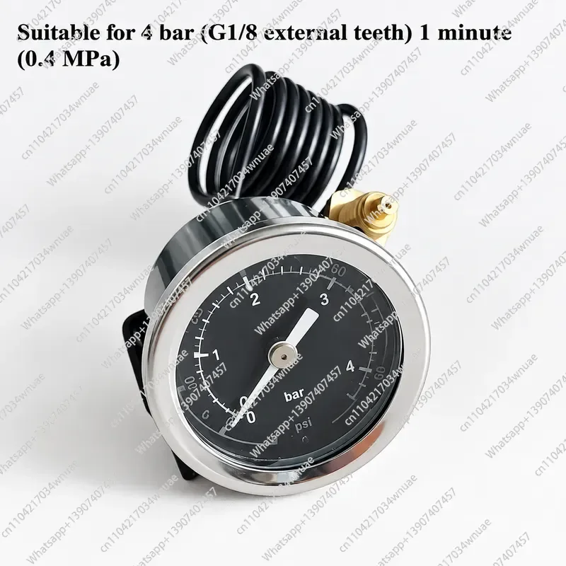 Suitable for Y40 Milk Foam Machine Pressure Gauge High Temperature Capillary Coffee Machine Steam Boiler 4BAR Thread 2 Points