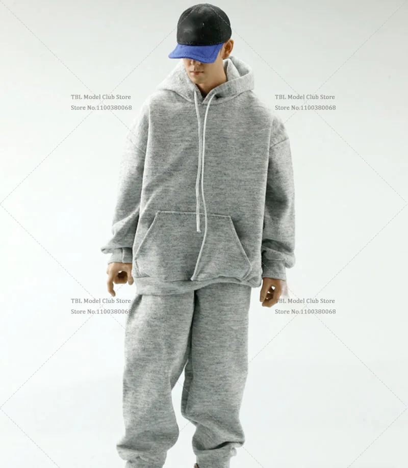 FA012 1/6 سترة أنيقة تحمل شعار لعبة البيسبول سترة رياضية مجموعة فضفاضة السراويل السراويل الملابس مجموعة نموذج ل 12In عادي عمل قوي الشكل #2