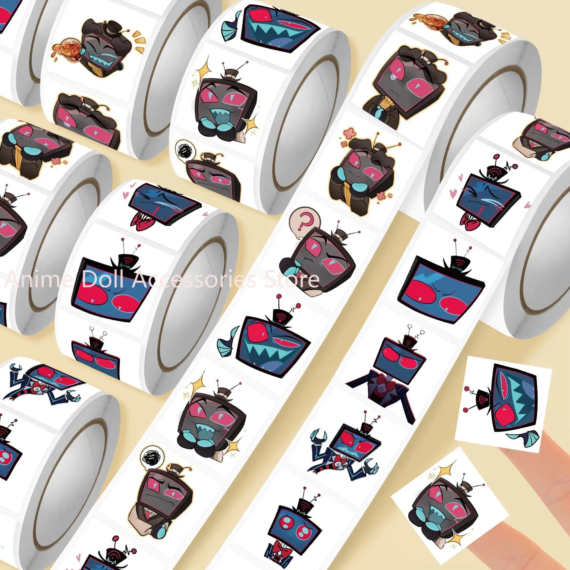 

Anime 500Pc/Roll Vox Cute Stickers For DIY Journaling Laptop Envelope Scrapbook Car Motorcycle Decal Cartoon Gift