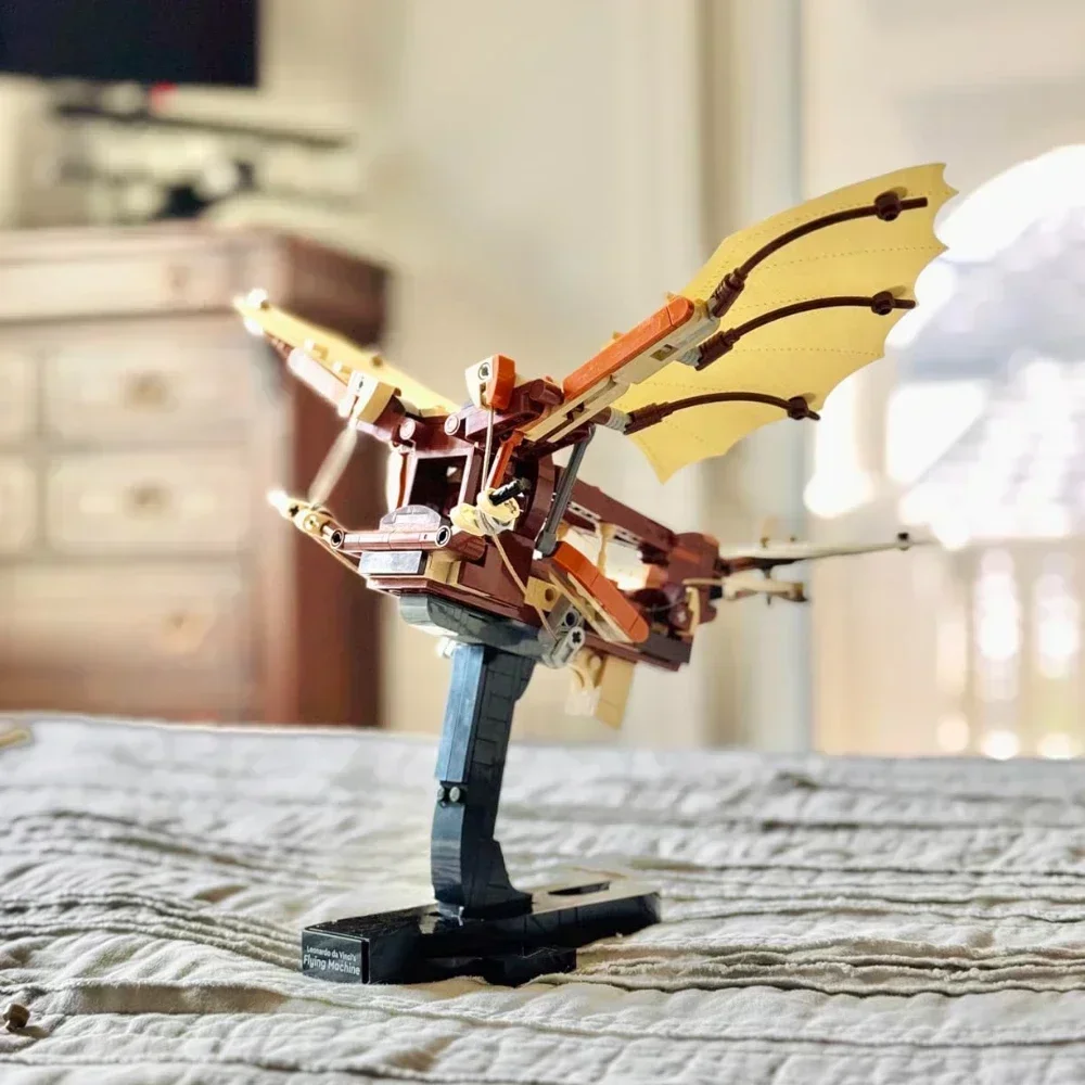 

Flying Machine DIY Kit Building Set for Adults, Ages 18 Craft for Home or Office Decor with Display Stand Gift Idea 493pcs
