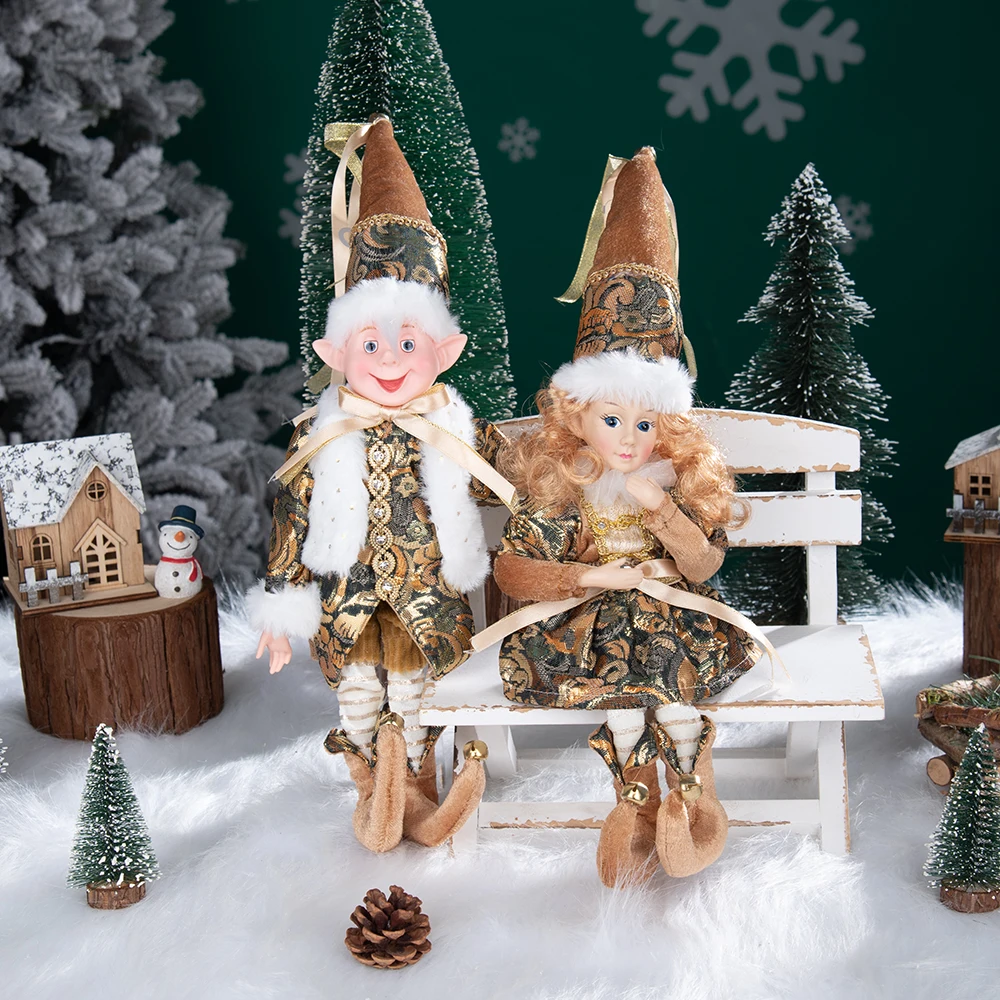 1 Pair Christmas Tree Decorations Cute Angel Doll Girl Pendant Navidad 2026 New Year Christmas Tree Ornaments Xmas Gift For Kids