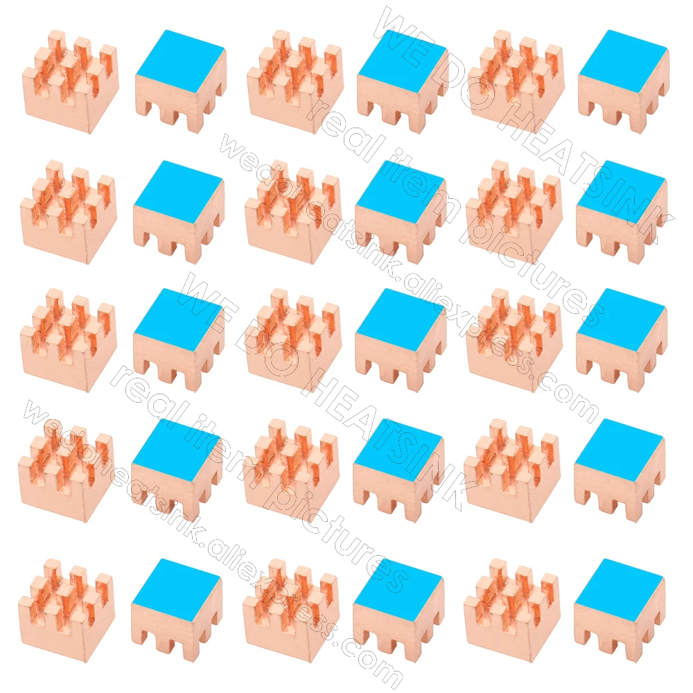 WE DO HEATSINK 6x6x5mm Without or With Thermal Pad Tiny Little Smallest Copper Heatsink Cooler Radiator For Orange Pi 5