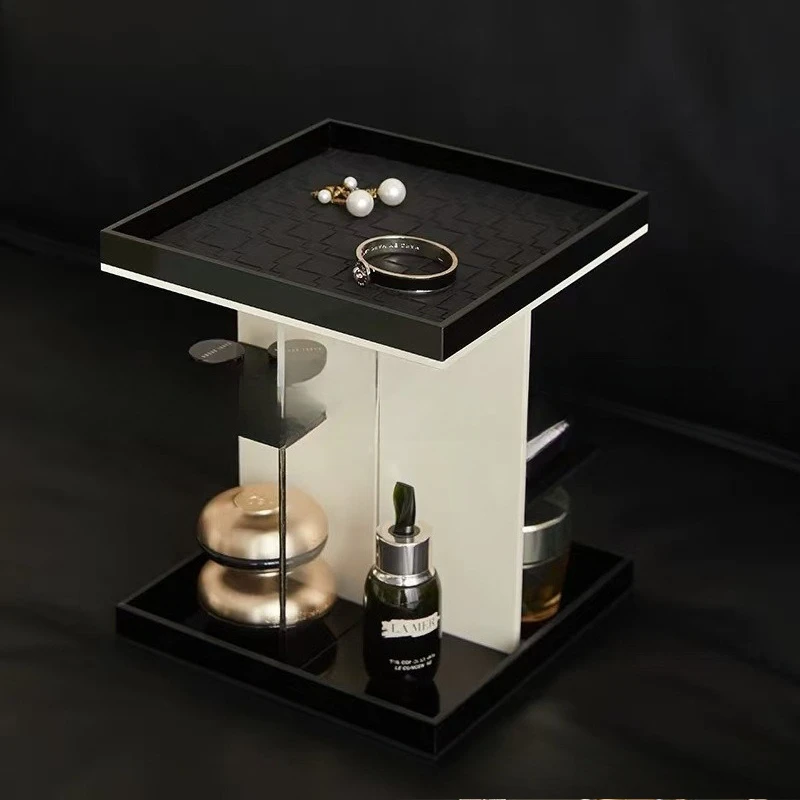 

Вращающийся акриловый органайзер для косметики, поднос для украшений, многоуровневый ящик для хранения парфюмерии и средств по уходу за кожей на туалетный столик