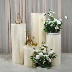Wedding Decor Cylindrical Paper Folding Cake Stands Dessert Table for Festival & Birthday Party Photograph Background Props