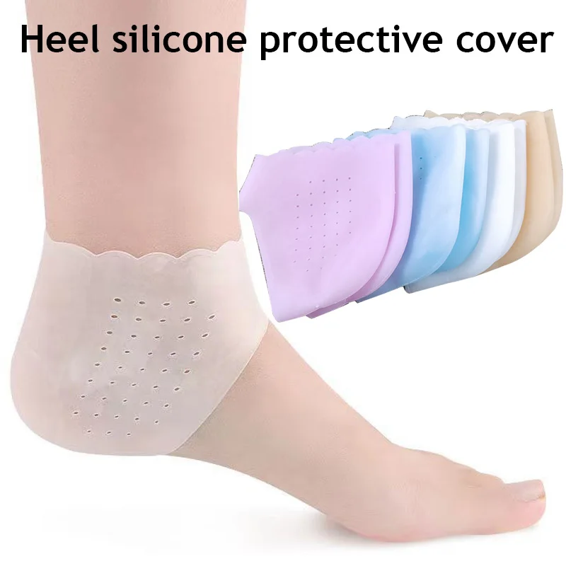 1 Chân Silicone Chăm Sóc Tất Gel Dưỡng Ẩm Gót Tất Mỏng Có Lỗ Nứt Chân Chăm Sóc Da Bảo Vệ Ren Gót bao Da