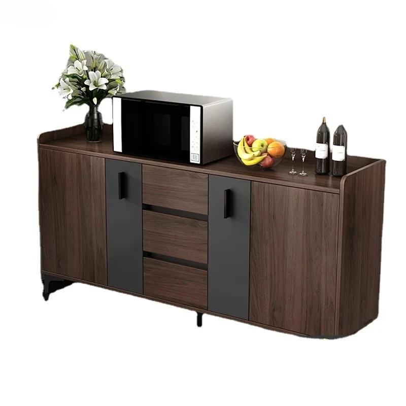 Pull-out Sideboard Cabinet Wall-Mounted Large Capacity Storage Cabinet Multi-Functional Low Cabinet