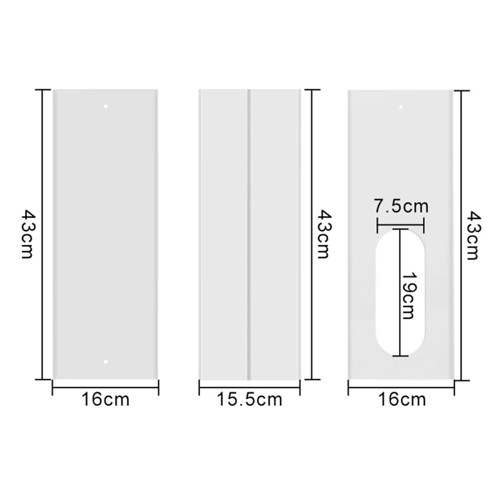 Adjustable Air Conditioner Vent Panel Kit Easy Installation Flexible Vent Kit for Exhausting Hot Air into the Window PR Sale