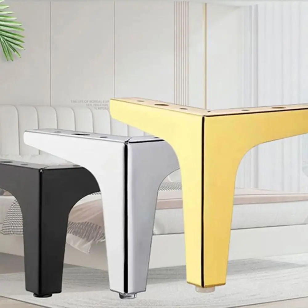 Metal Furniture Legs Replacement Triangle Nightstand Storage Box Leg Wear-resistant Anti Scratch Cupboard Sofa Chair Feet