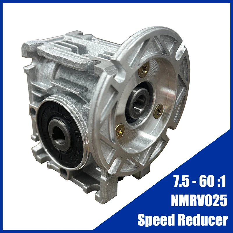 

7.5 - 60 :1 Worm Gearbox NMRV025 Speed Reducer 9mm Input Shaft and Output 11mm