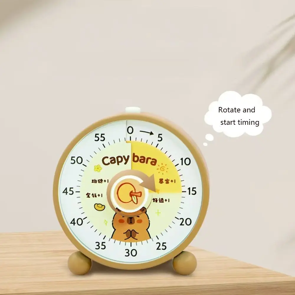 Self Discipline Visual Timer Visualization Silent Countdown Timer Capybara Time Management Reminder Kitchen Cooking Timer