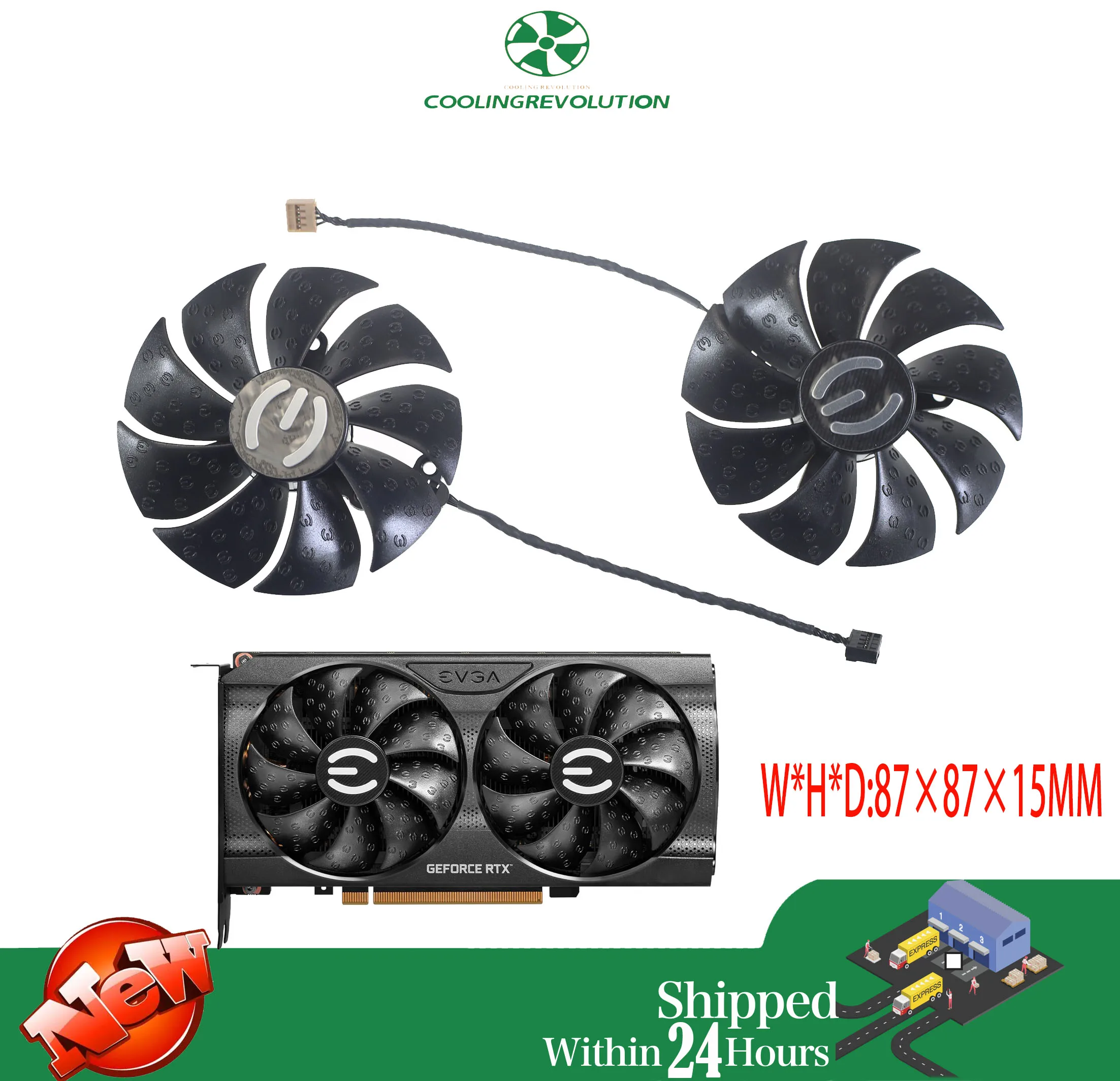 87mm T129215SU PLA09215S12H 1GPU Cooling Fan For EVGA GeForce RTX 3050 3060 3060 Ti XC GAMING Graphics Card Cooling Fan