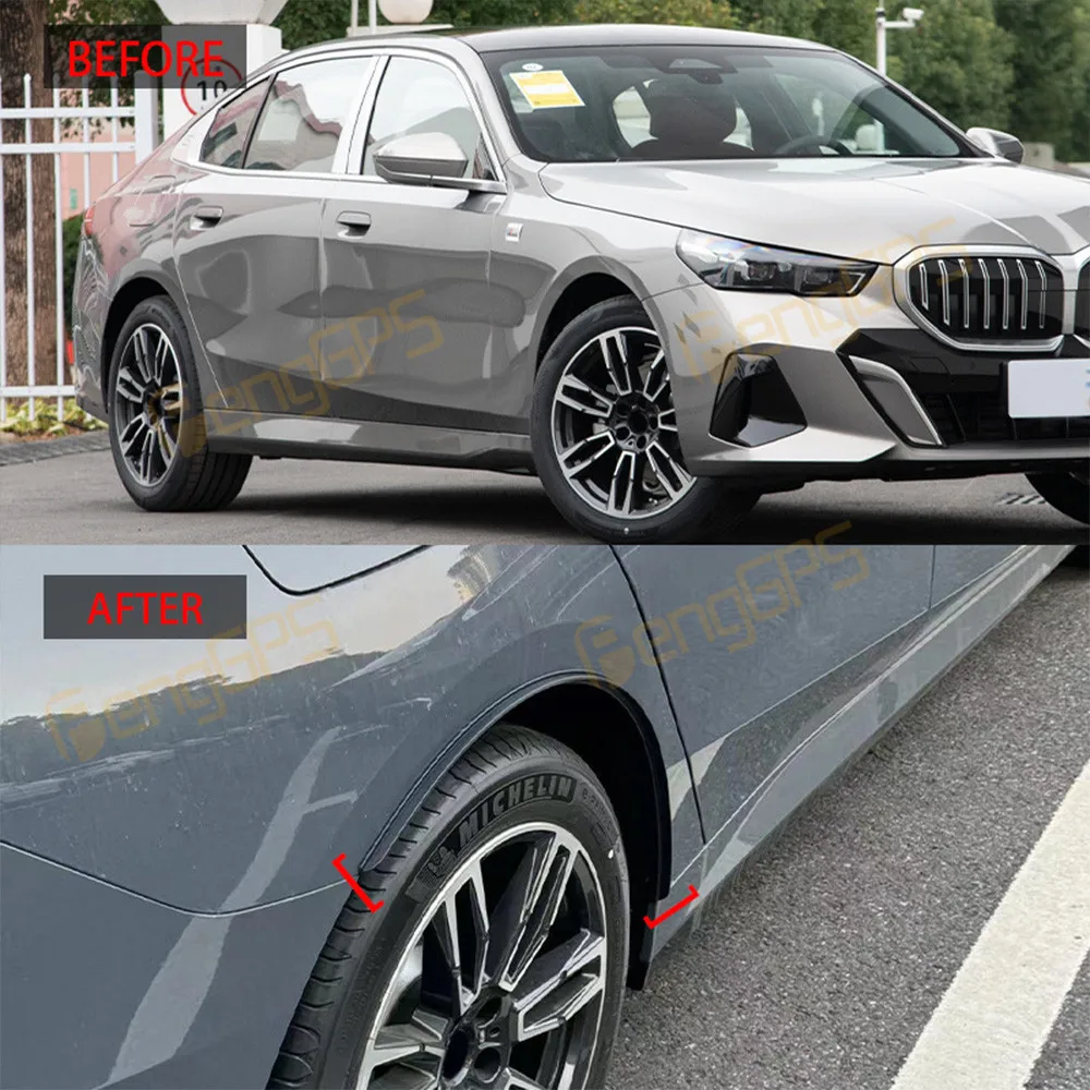

Rear Wheel Arch Trim For BMW 5 Series G60 2023-2024 Car Wheel Arch Covers Fender Mudguard PP Black Cover Trim Car Accessories