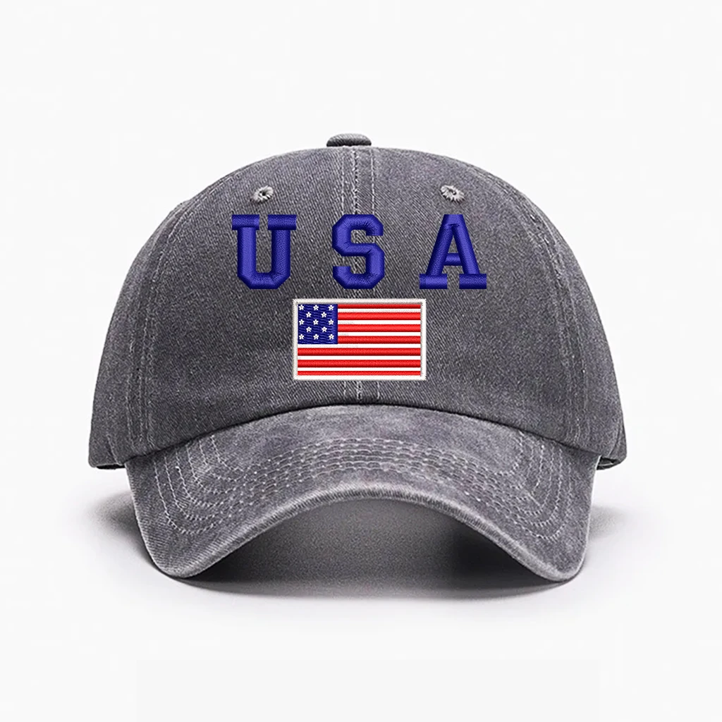 قبعة بولو ستايل الولايات المتحدة الأمريكية قبعة بيسبول مطرزة للنساء والرجال قبعة بيسبول قابلة للتعديل قبعة بيسبول سوداء قبعة سائق الشاحنة