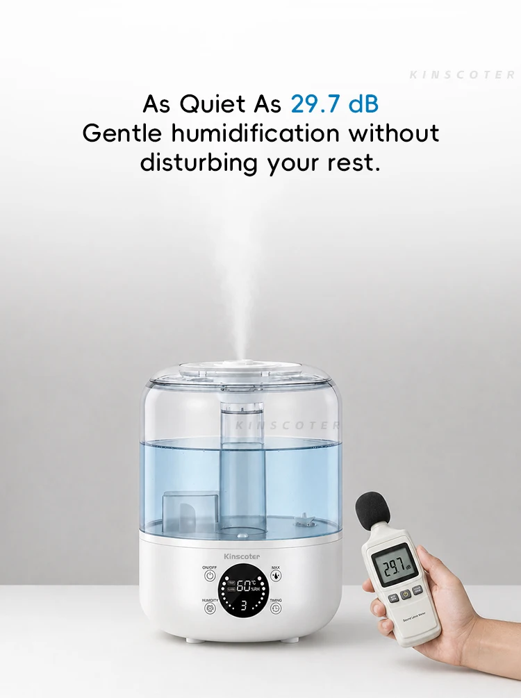 Kinscoter 3L Luftbefeuchter Professioneller Großraum-Luftbefeuchter für Zuhause Tisch-Wassernebel-Diffusor mit Fernbedienung – Detail 6