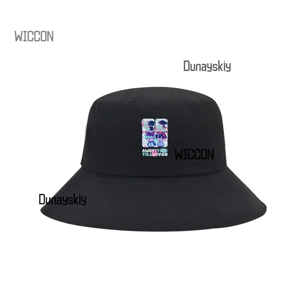Alien Stage Surrounding Alien   Same Style Printed Fisherman's Hat Cotton Sunshade Hat till Ivan mizi sua luka hyuna  summer