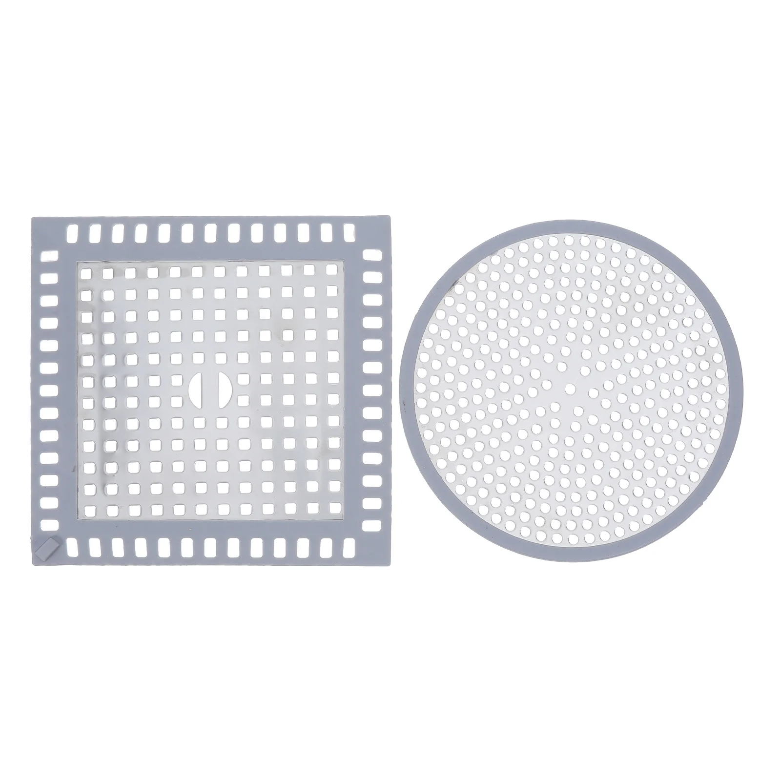 

2 шт., сливная крышка из нержавеющей стали, круглая, квадратная, универсальная замена слива для пола для ванной комнаты, кухни, душа, защита от засорения