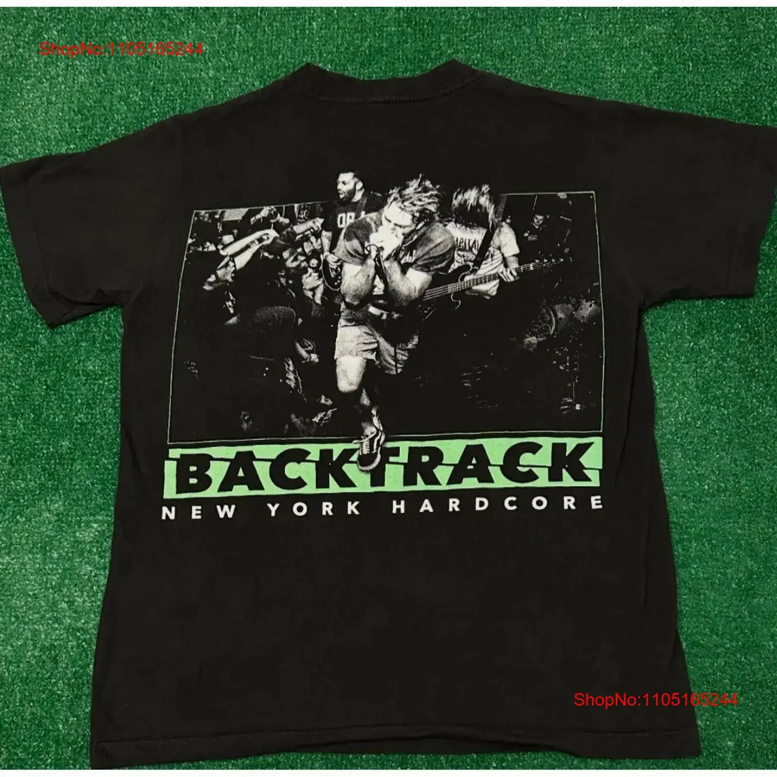 Vintage Backtrack New York Hardcore T Shirt Mens Size Small Hard Core Black Rare vintage Washed graphic fashion Comfortable